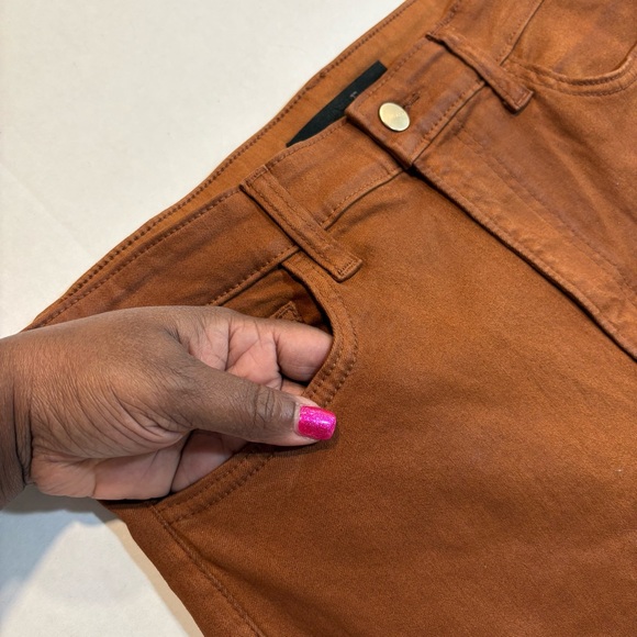 Joe’s Jeans The Callie High Rise Cropped Boot Leather Brown, Size 31 - Picture 4 of 15